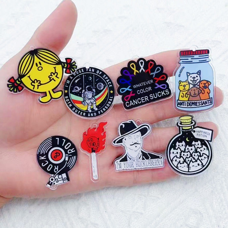 Necklace Pendant - 10pcs Halloween cartoon character charm creative