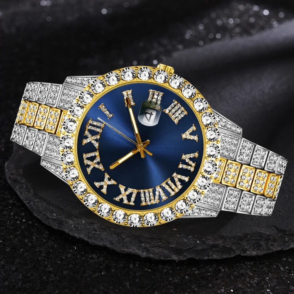 Jewelry Inspired Watches - Iced Out Watch Men Luxury Brand