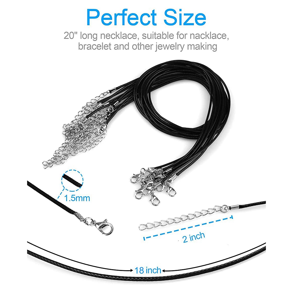 Necklace Pendant - ABQR 24PCS Cord Necklace, 20 in