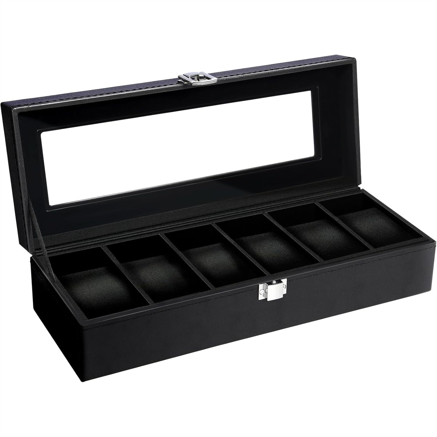 Jewelry Watches Women - 6 Slot Watch Box with Glass