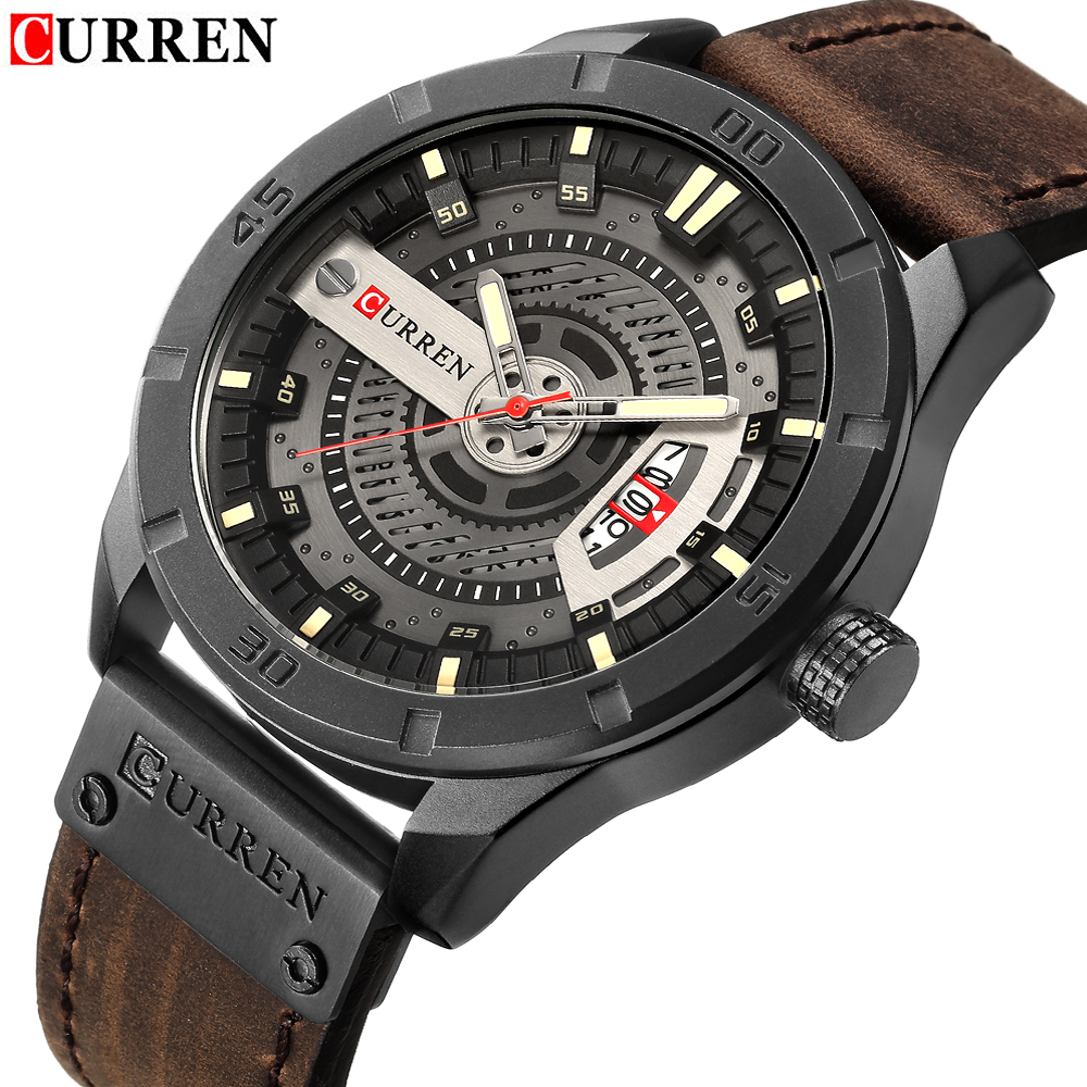 Jewelry Inspired Watches - Luxury Watch Brand CURREN Men Military