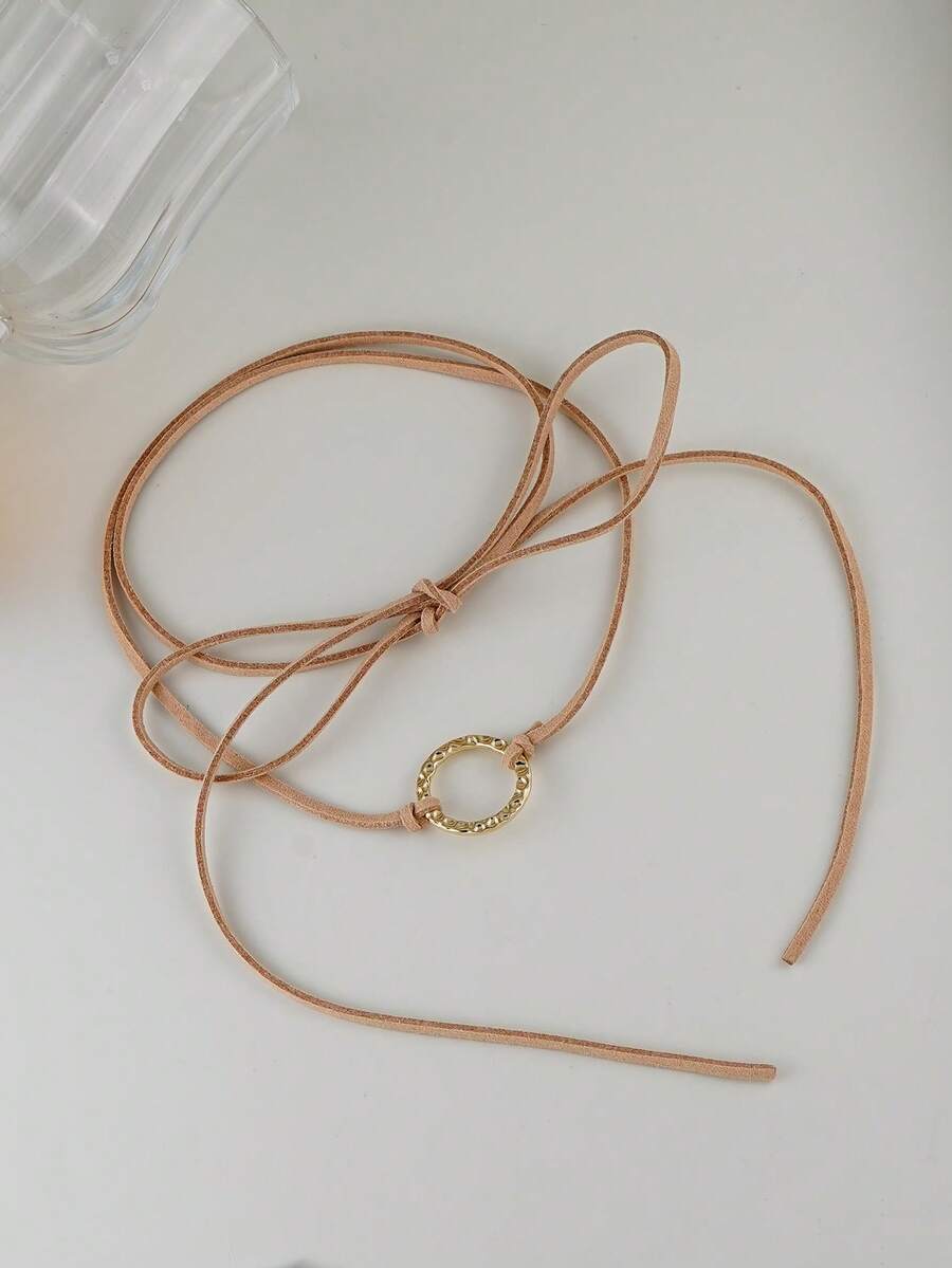 Necklace Pendant - Charming Circular Pendant Choker Necklace For