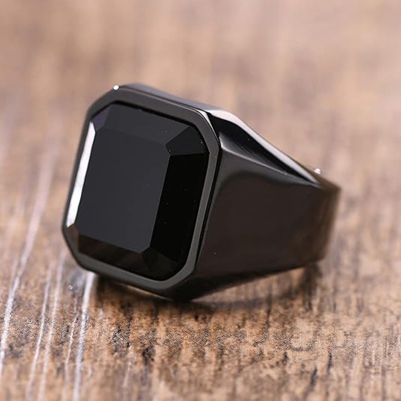 Man Ring Black Carnelian Signe - Mens Signet Ring review and price