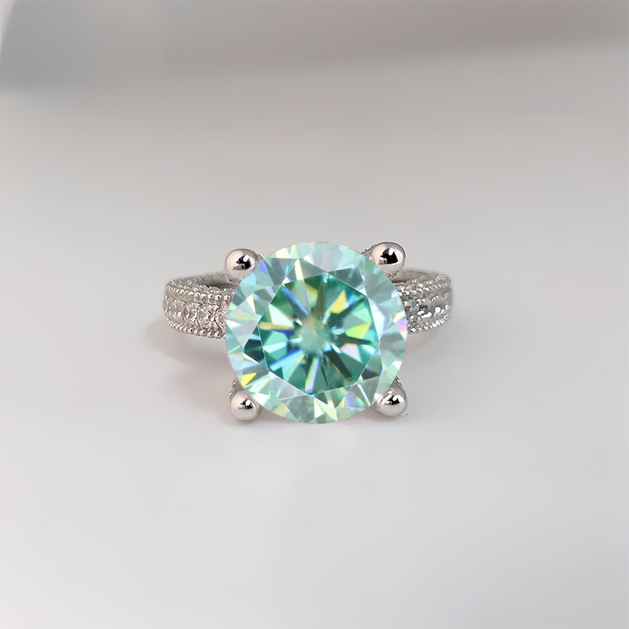 5 Carat Real Moissanite Diamon - Moissanite Ring review and price