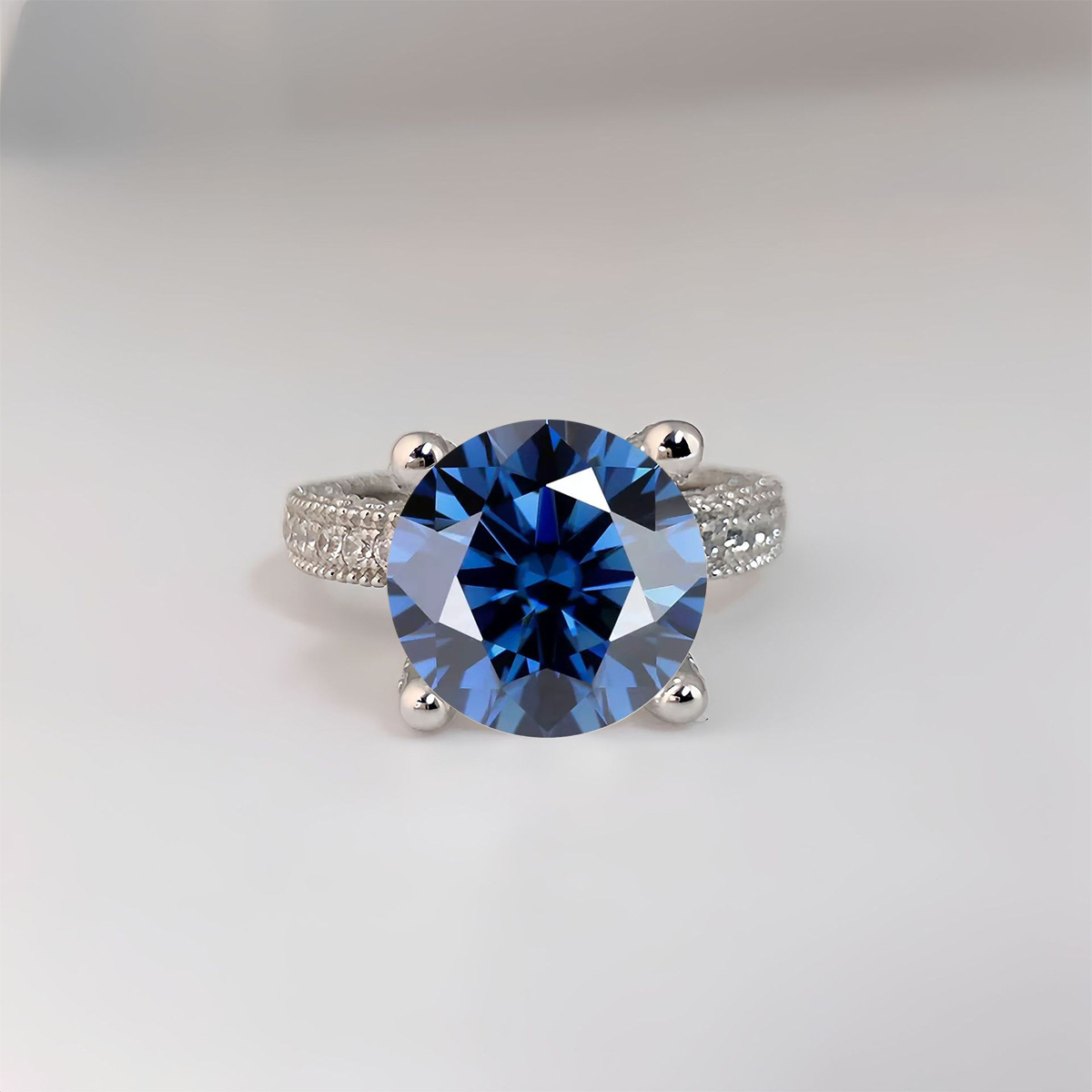 5 Carat Real Moissanite Diamon - Moissanite Ring review and price