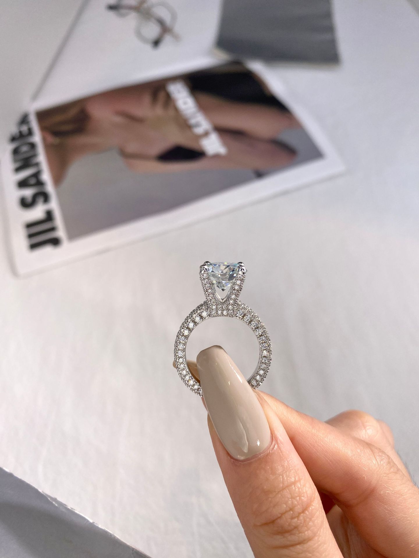 5 Carat Real Moissanite Diamon - Moissanite Ring review and price
