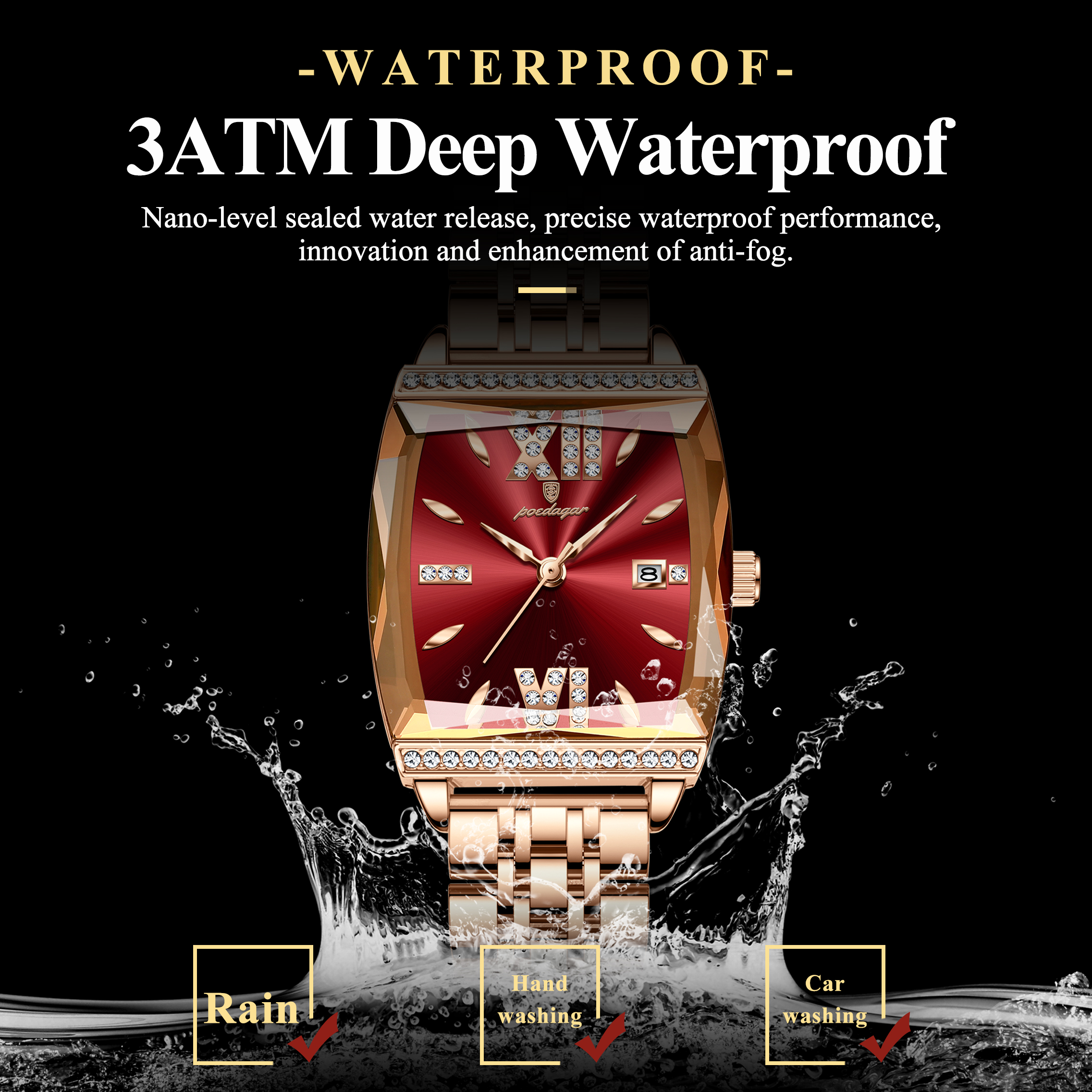 POEDAGAR Fashion Watch For Wom - High Jewelry Watches review and price