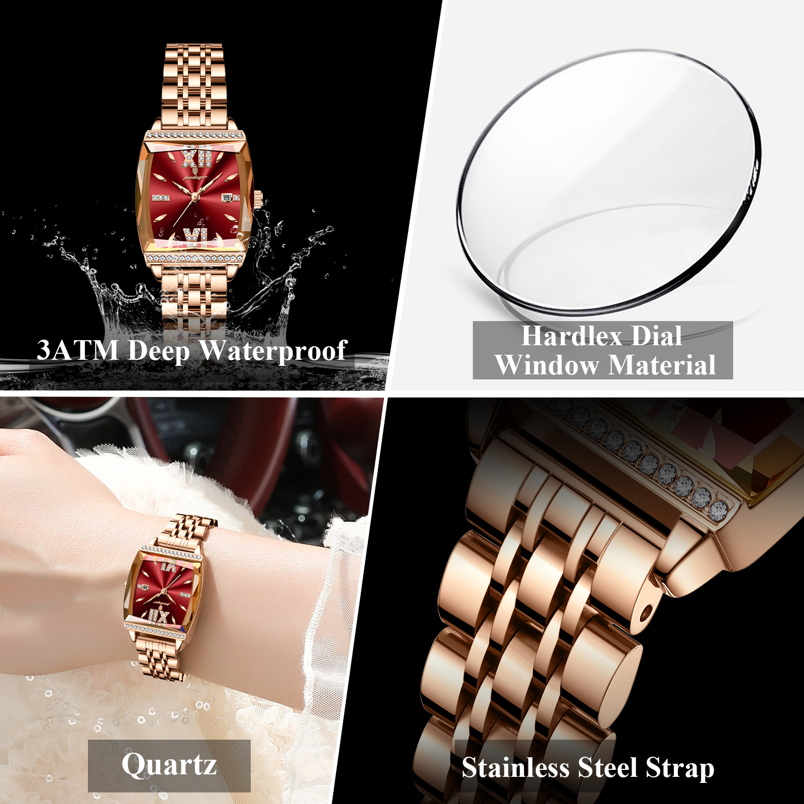 POEDAGAR Fashion Watch For Wom - High Jewelry Watches review and price