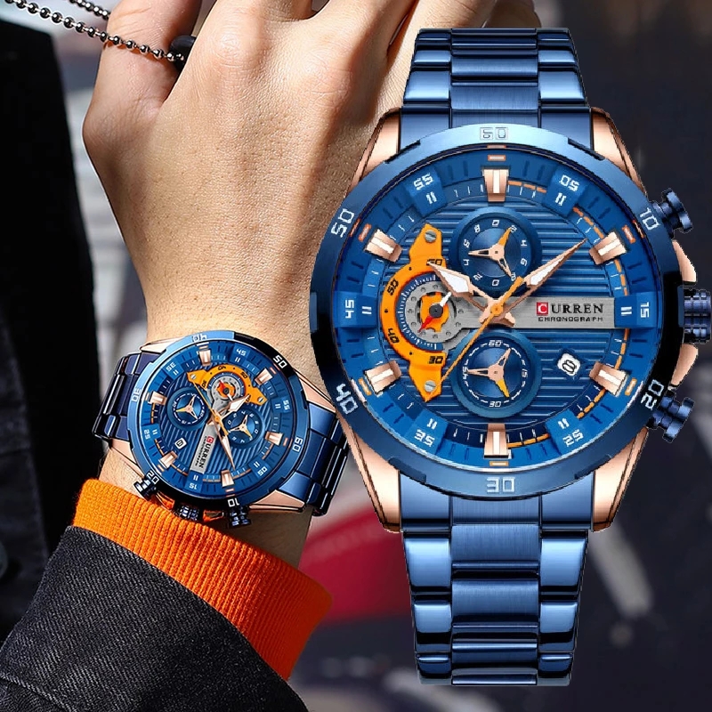 Watches For Men CURREN Man Wri - Jewelry Inspired Watches review and price