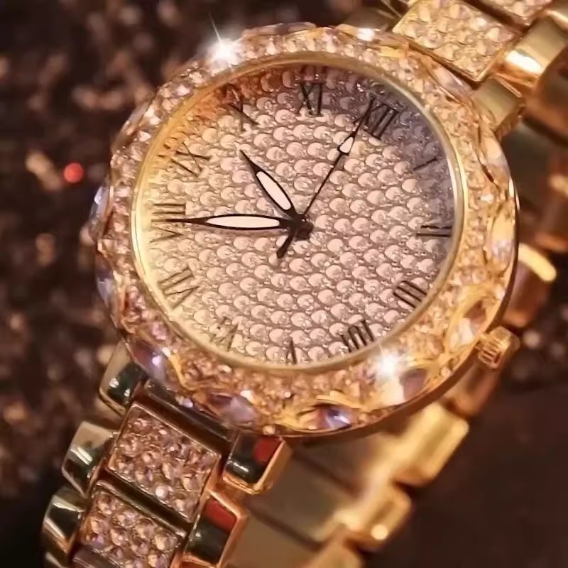 Luxury Shiny Fine Zircon Quart - Jewels In Quartz Watches review and price