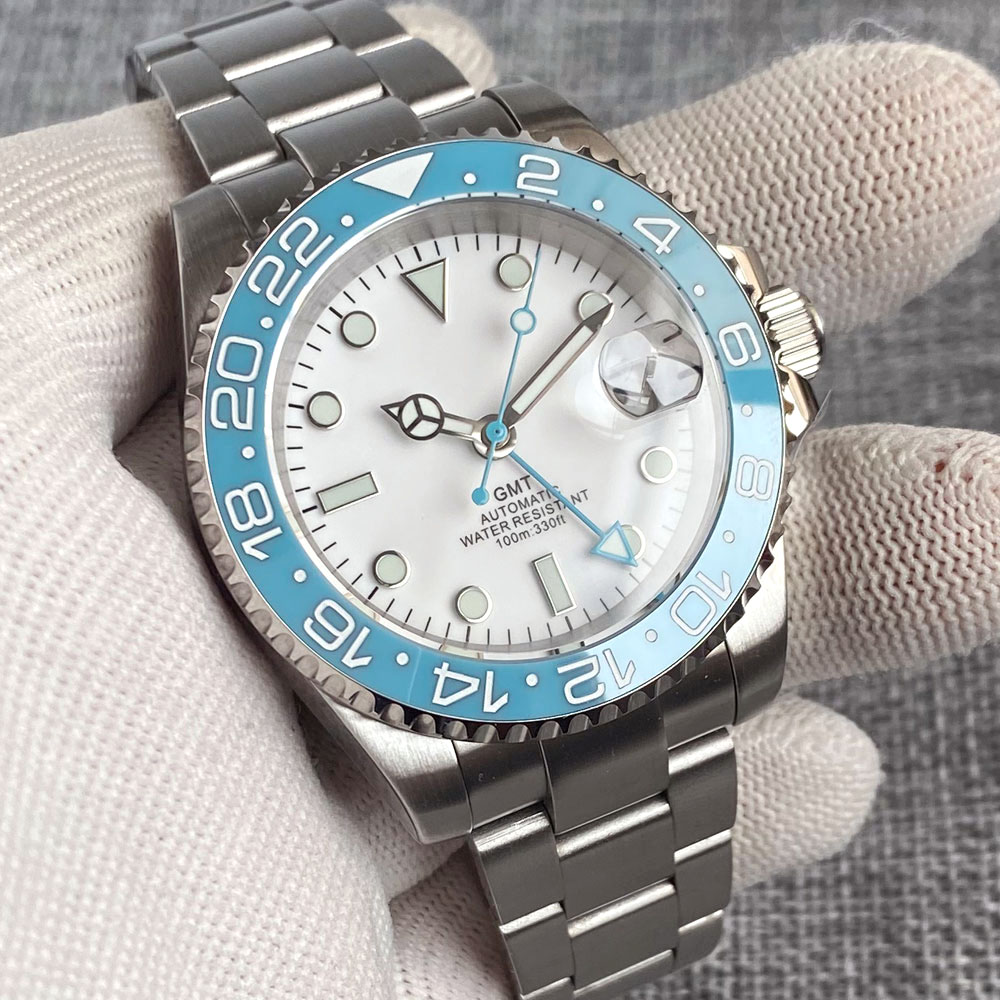 Customized 40mm Ice Blue Dial  - Jewelry With Watches review and price
