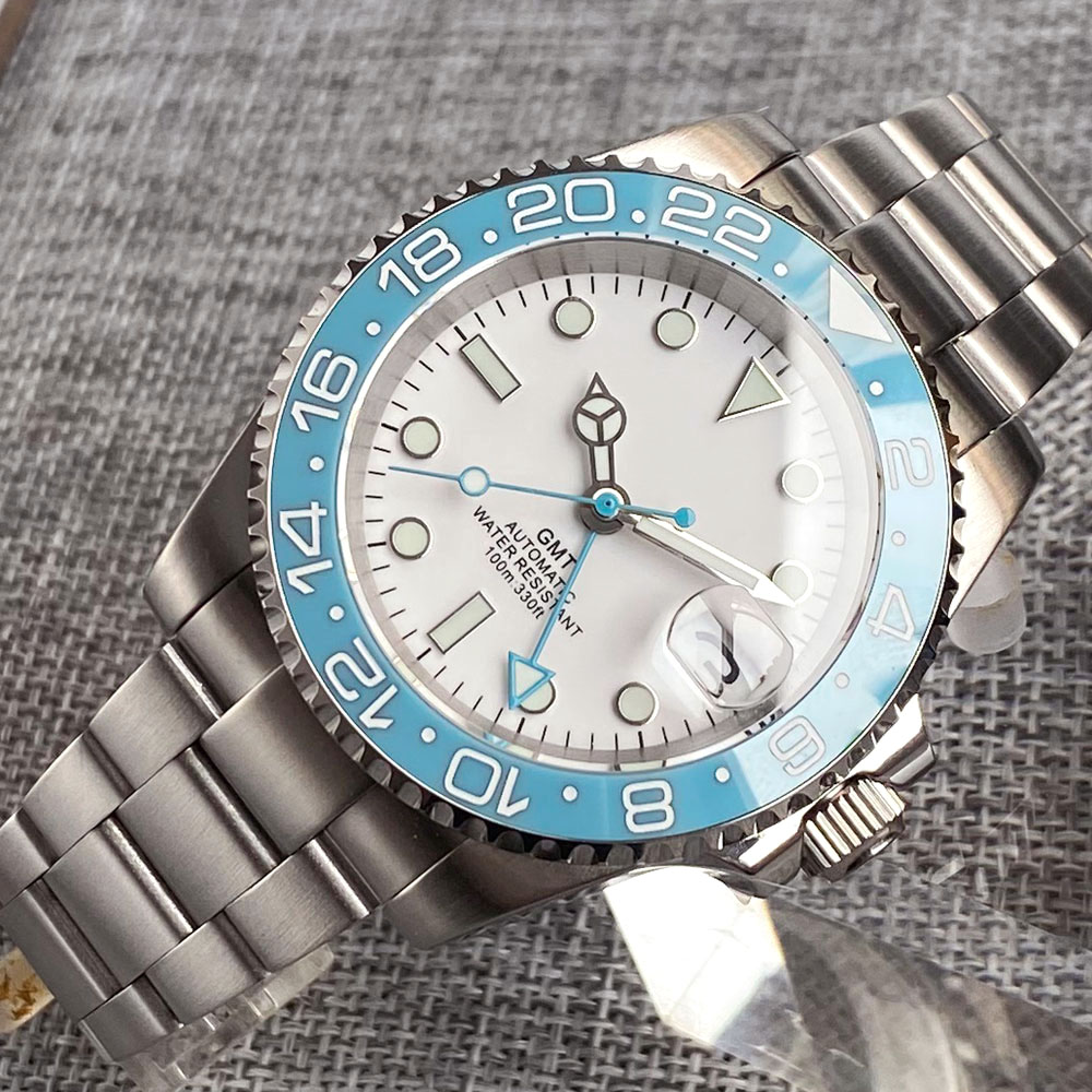 Customized 40mm Ice Blue Dial  - Jewelry With Watches review and price
