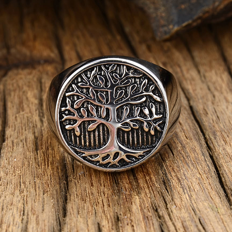 Classic Tree of Lift Signet Ri - Mens Signet Ring review and price