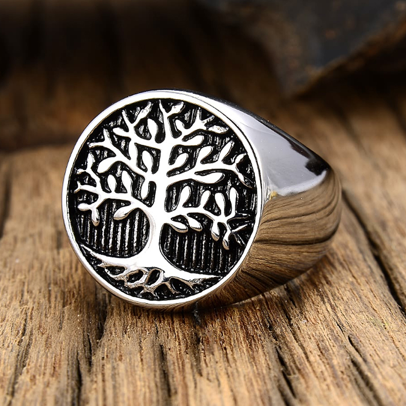 Classic Tree of Lift Signet Ri - Mens Signet Ring review and price
