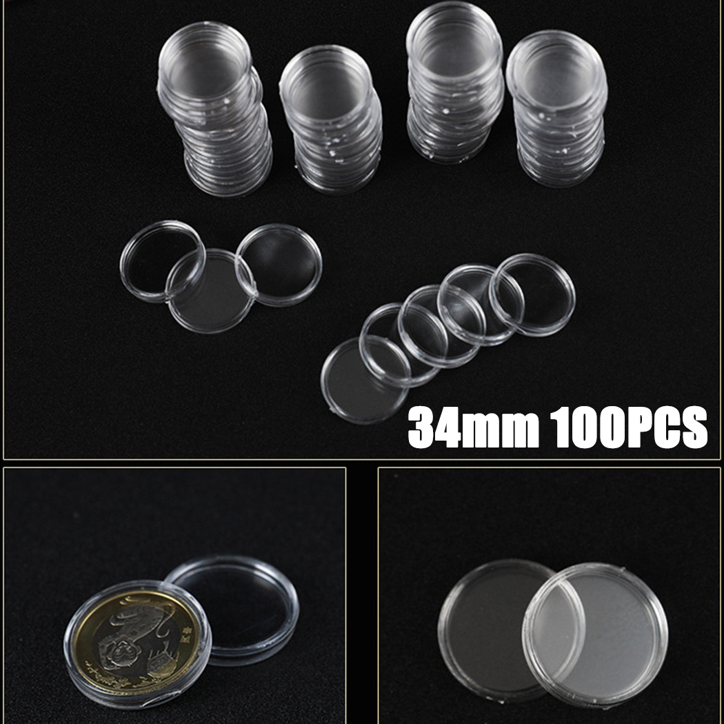 100 Clear Plastic Coin Capsule - Collectors Coins Jewelry & Watches Of Smithtown Photos review and price