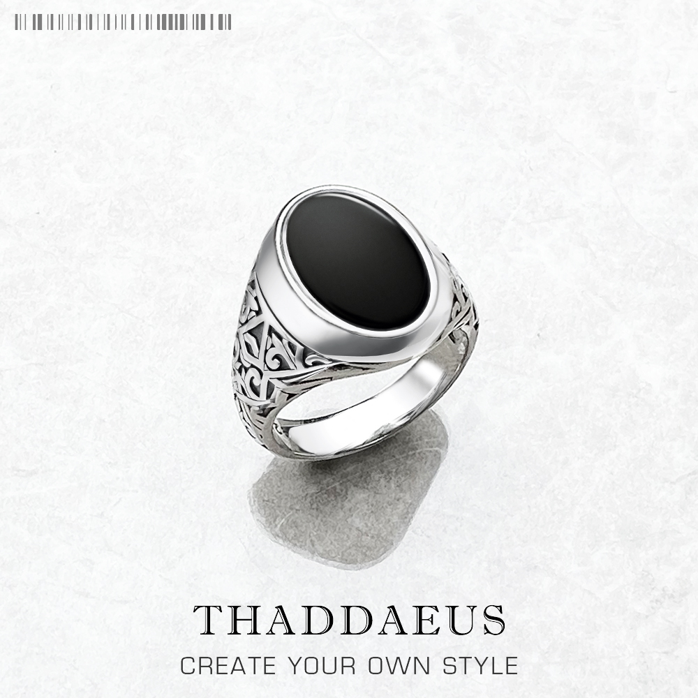 Black Oval Signet Ring Europe  - Mens Signet Ring review and price