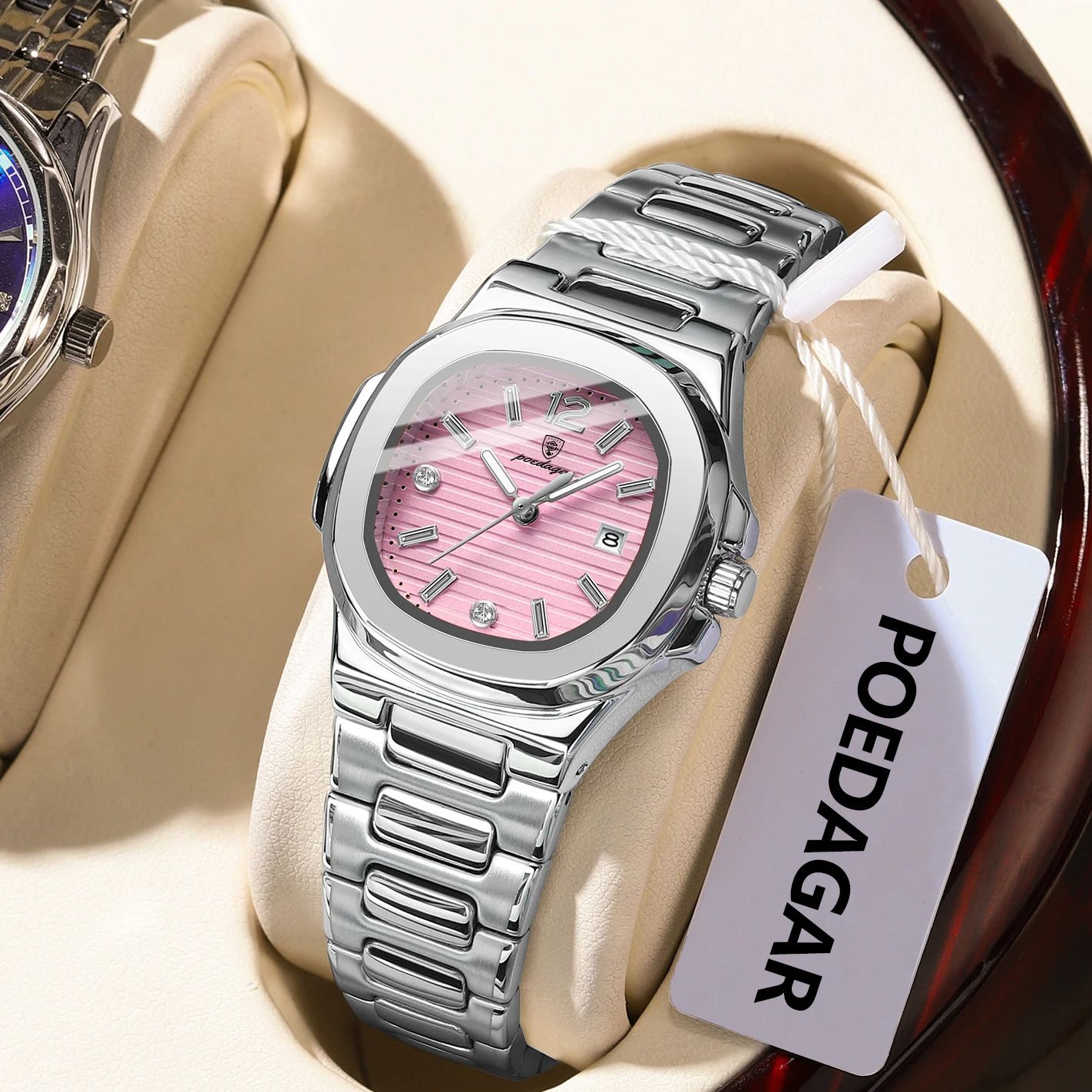 POEDAGAR Square Fashion Woman  - High Jewelry Watches review and price