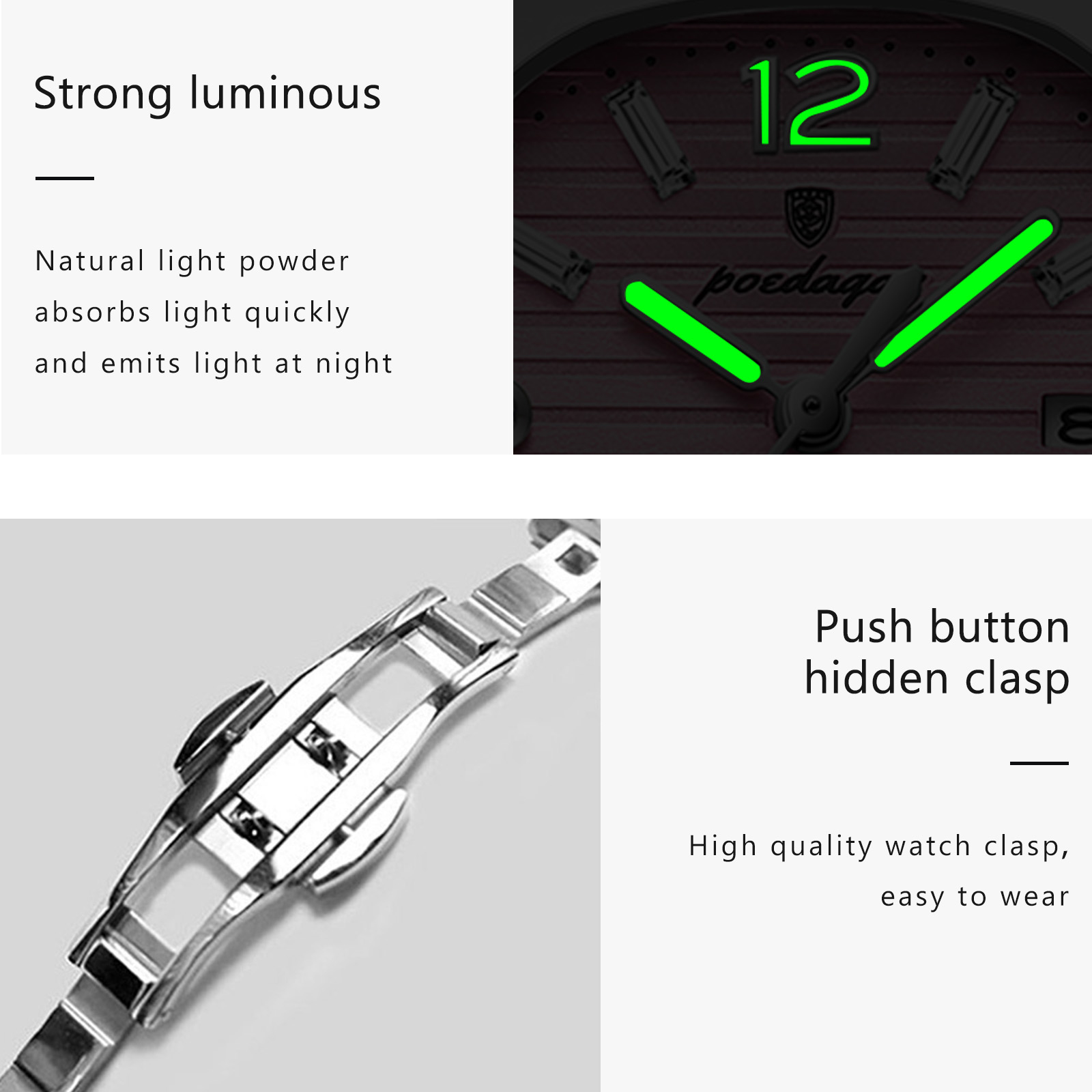 POEDAGAR Square Fashion Woman  - High Jewelry Watches review and price