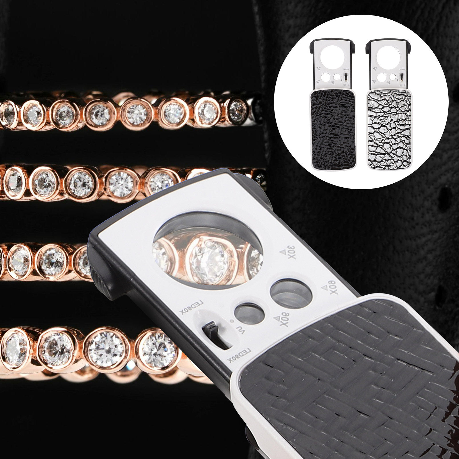 2Pcs Jewelry Magnifier LED Por - Collectors Coins Jewelry & Watches Of Smithtown Photos review and price