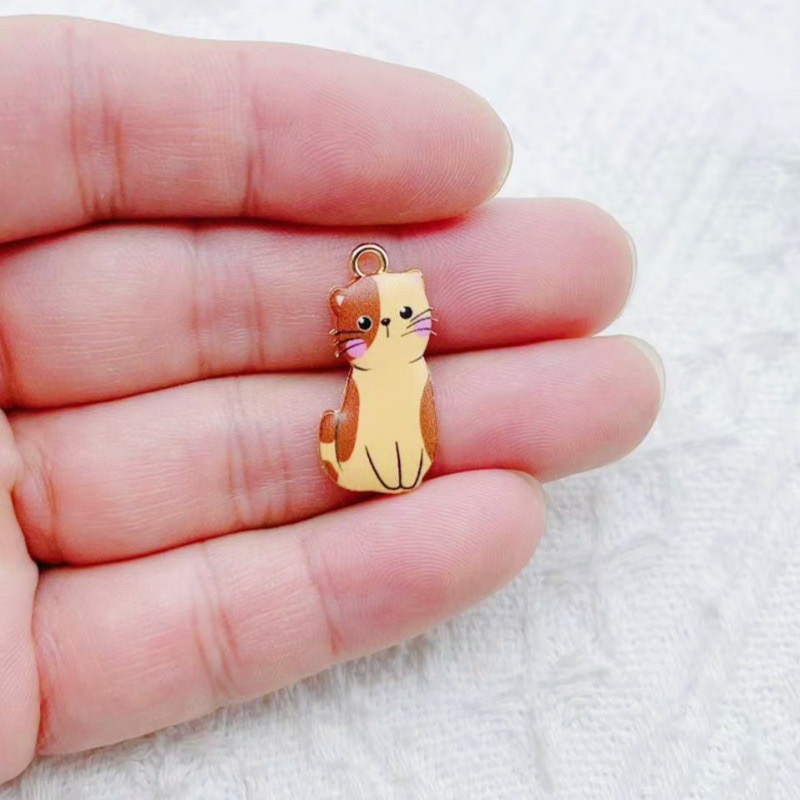 12pcs Cartoon Alloy Drip Oil C - Necklace Pendant review and price