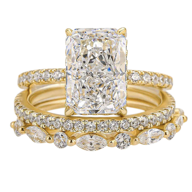 Gold Plated Coppers925Sterling - Moissanite Ring review and price