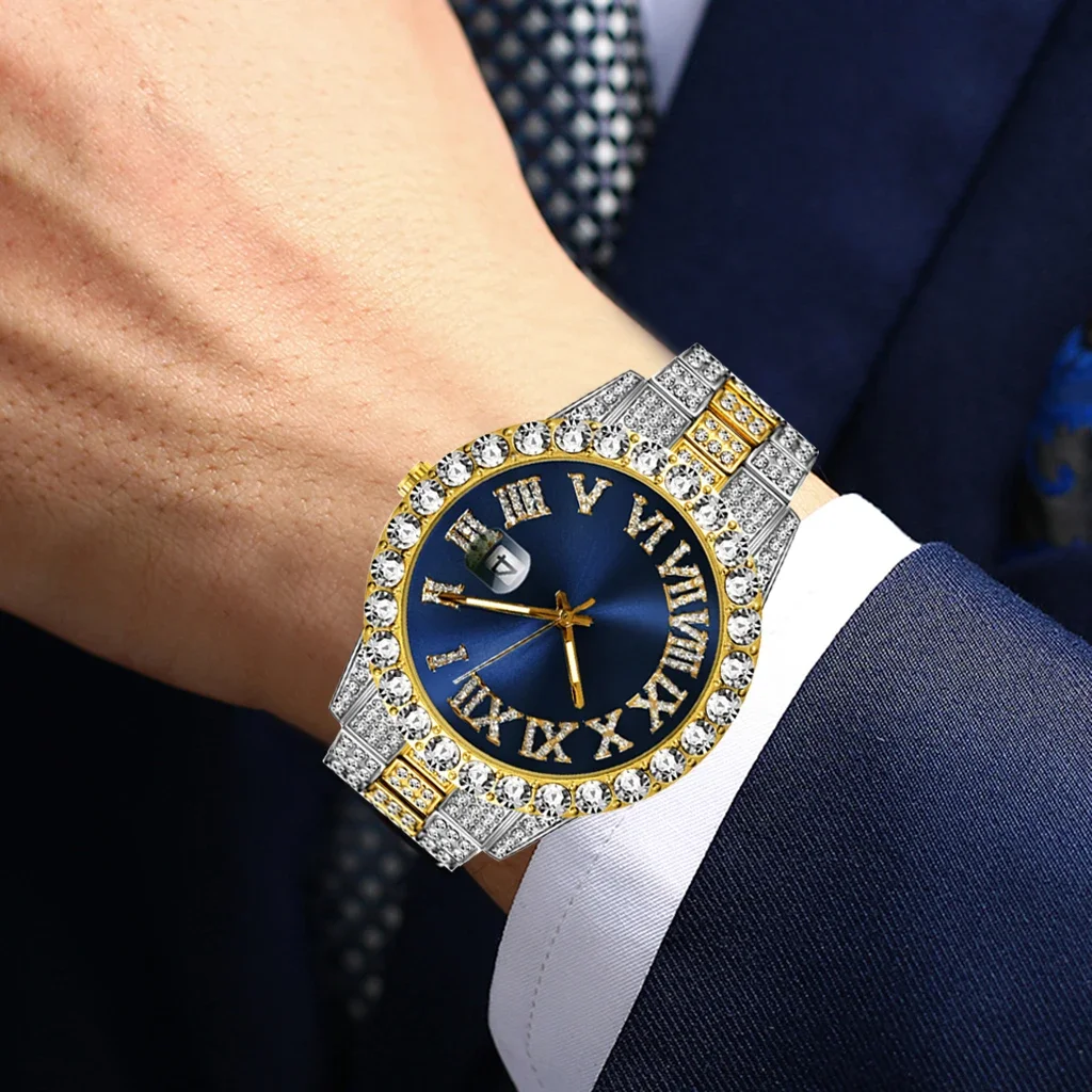 Iced Out Watch Men Luxury Bran - Jewelry Inspired Watches review and price