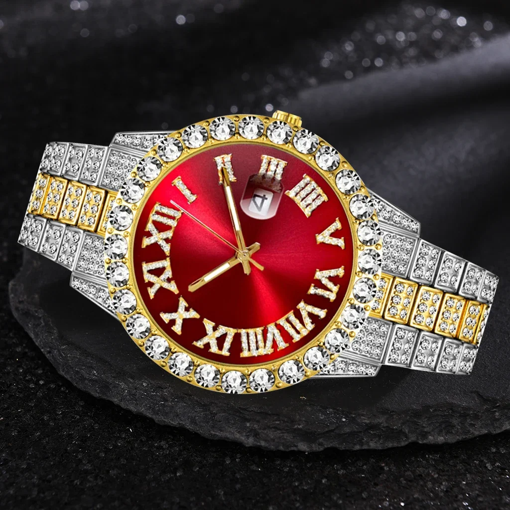 Iced Out Watch Men Luxury Bran - Jewelry Inspired Watches review and price