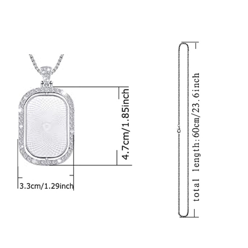 Personalized Custom Rectangula - Necklace Pendant review and price