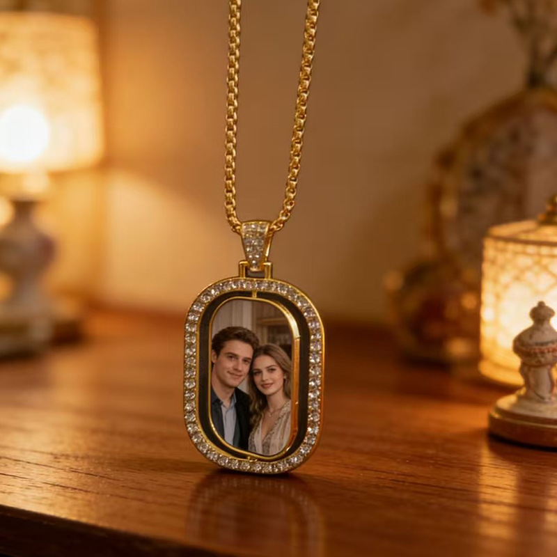 Personalized Custom Rectangula - Necklace Pendant review and price