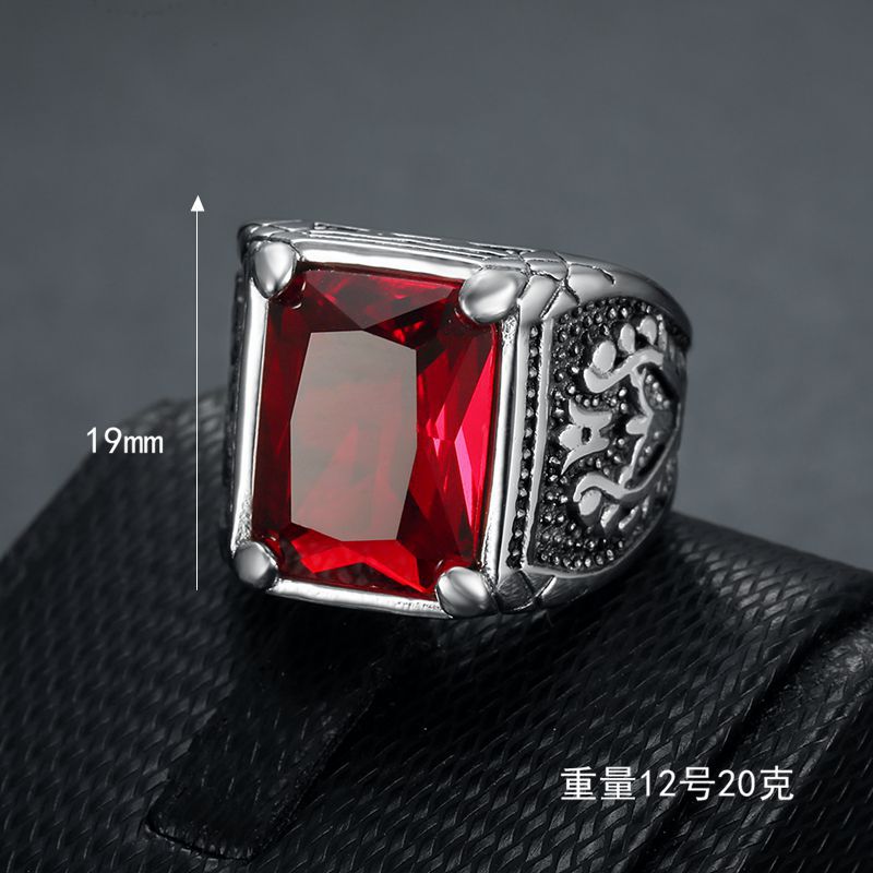 Size 7-15 Punk Retro Stainless - Mens Signet Ring review and price