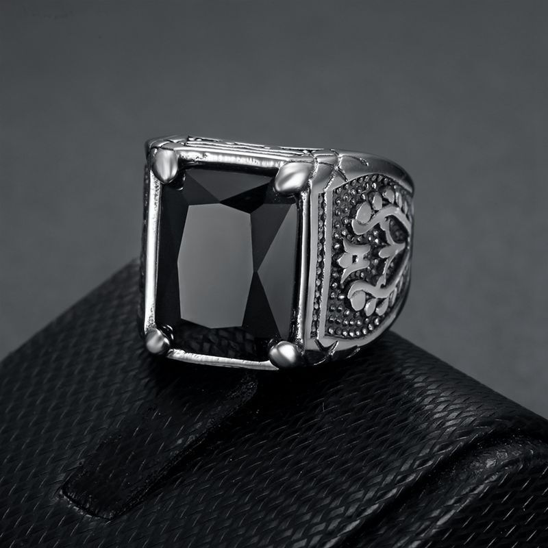 Size 7-15 Punk Retro Stainless - Mens Signet Ring review and price