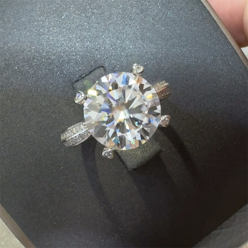New 5 Carat D Color VVS1 Moiss - Moissanite Ring review and price