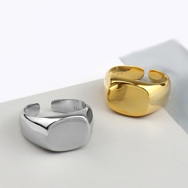 925 Sterling Silver Men Ring S - Mens Signet Ring review and price