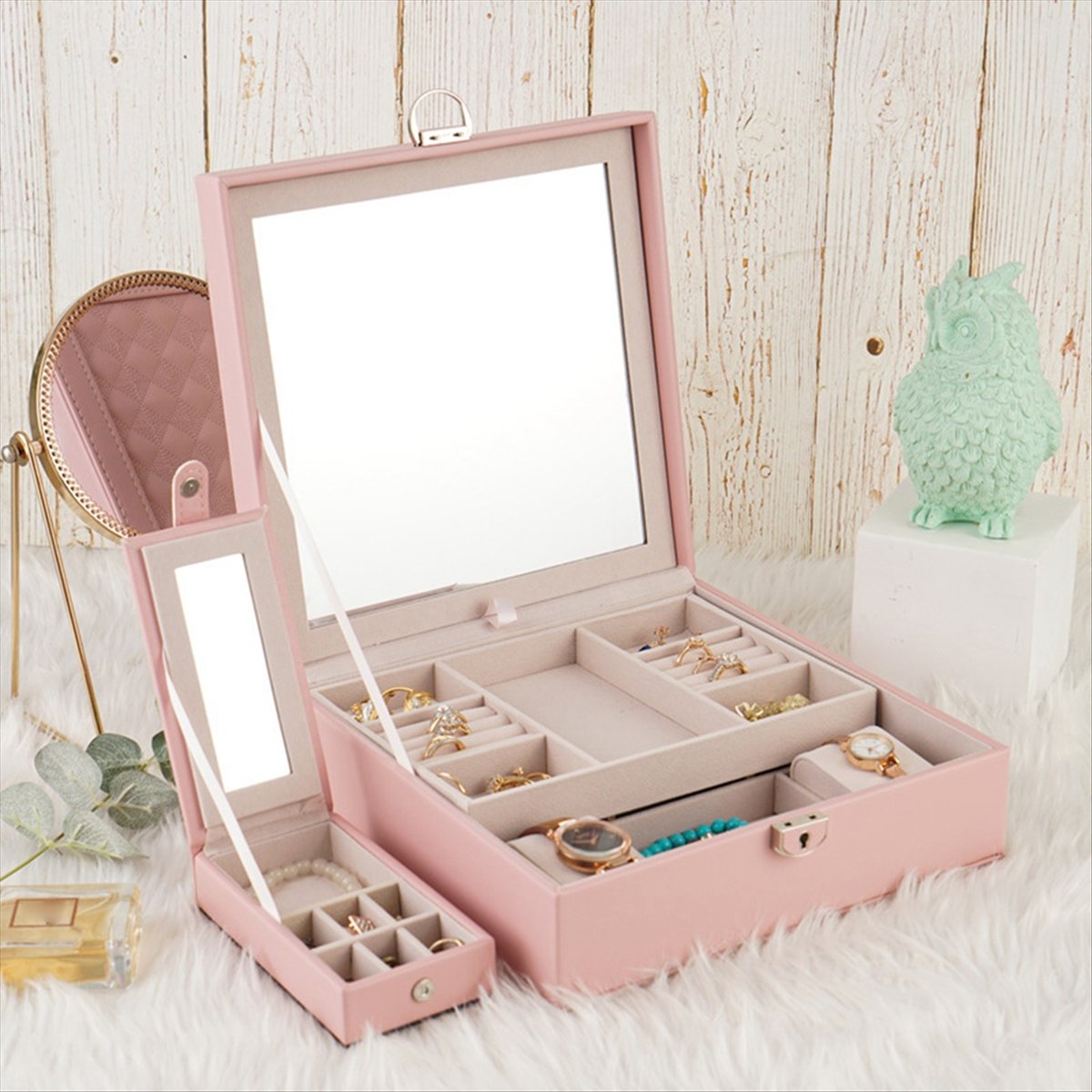 ABQR Girly Pink Jewelry Box Je - Jewelry & Watches Vitopoulos Reviews review and price
