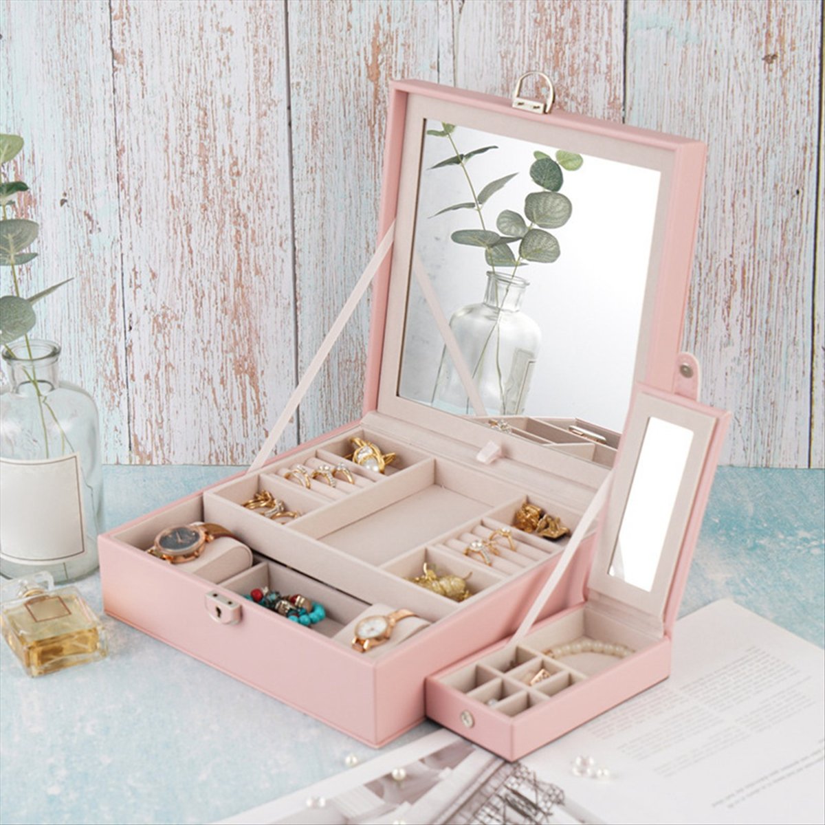 ABQR Girly Pink Jewelry Box Je - Jewelry & Watches Vitopoulos Reviews review and price