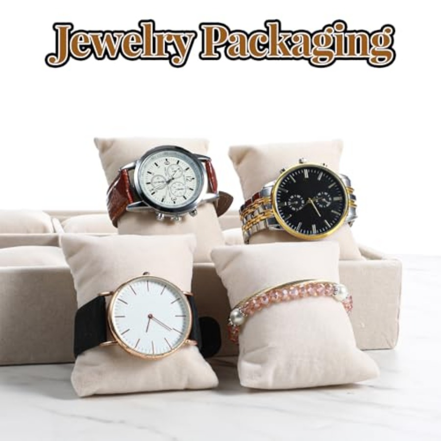 2 Pcs Beige Velvet Jewelry Org - Jewelry Watches Women review and price