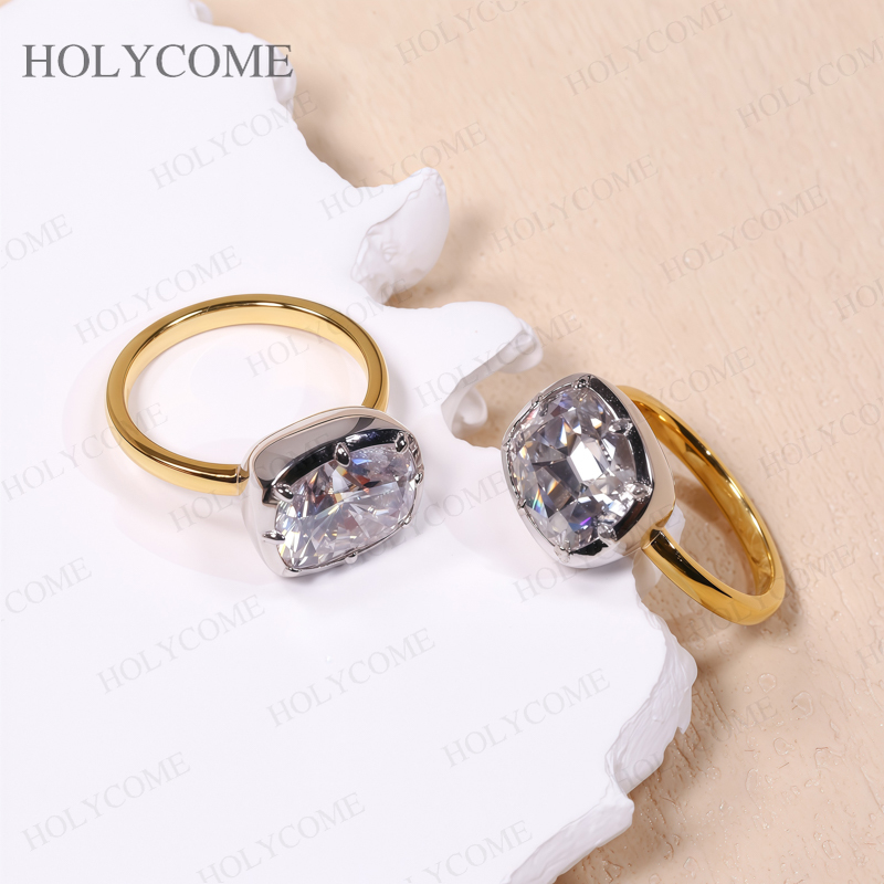 Custom Rings Moissanite Cushio - Moissanite Ring review and price