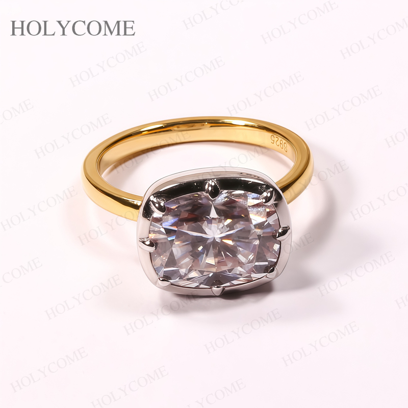 Custom Rings Moissanite Cushio - Moissanite Ring review and price