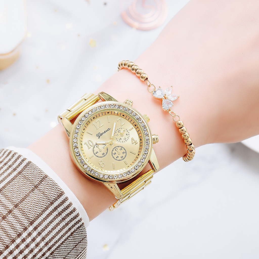 Gold Women Watch Geneva Classi - Jewelry Watches Women review and price