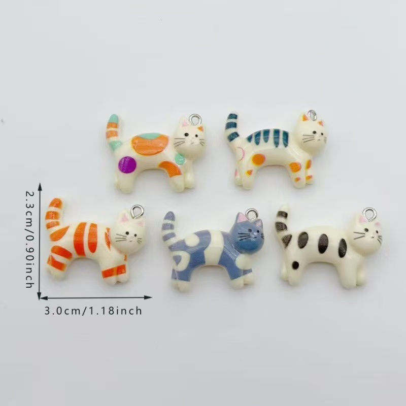 10pcs resin cartoon cat animal - Necklace Pendant review and price