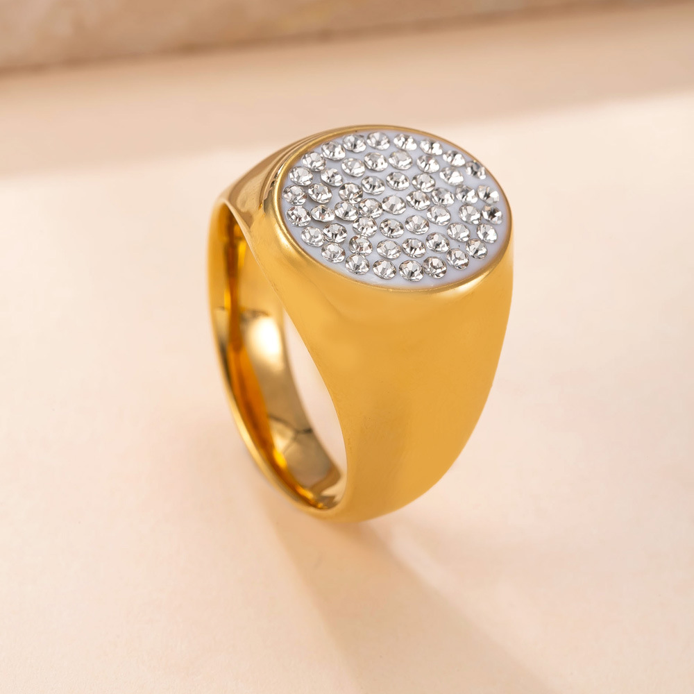 Luxury 316L Stainless Steel Fo - Moissanite Ring review and price