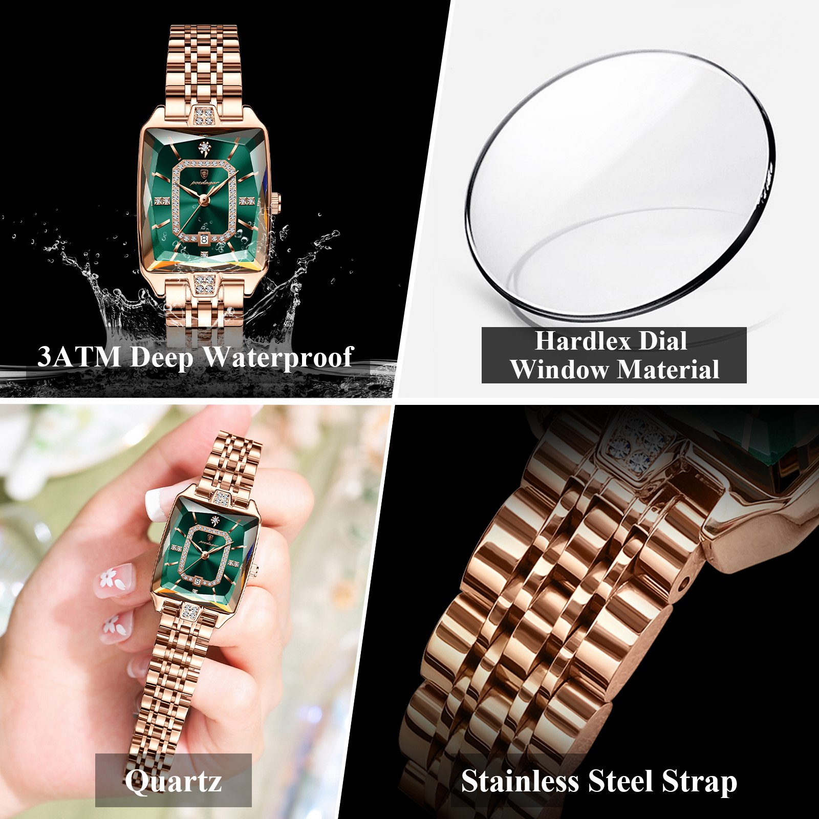 POEDAGAR Luxury Woman Watch Wa - High Jewelry Watches review and price