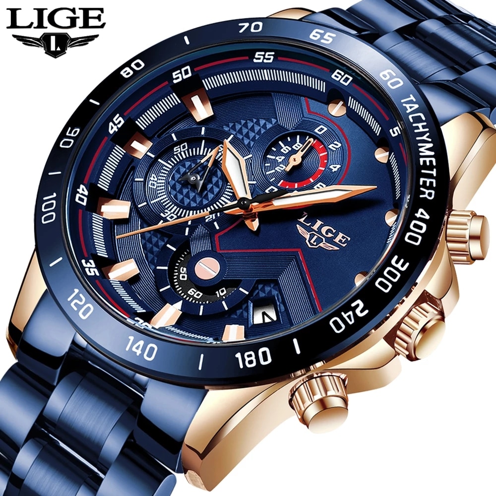 LIGE New Fashion Watches Men S - Jewelry Inspired Watches review and price
