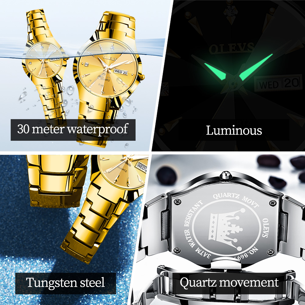 OLEVS TOP Brand Gold Watches f - Jewelry Inspired Watches review and price