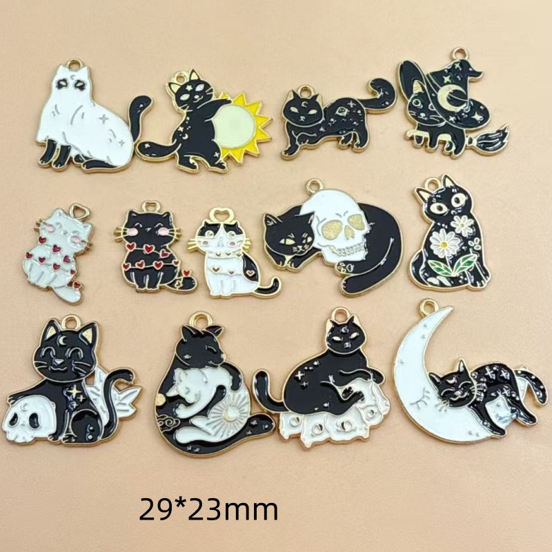 10pcs Original Alloy Enamel Bl - Necklace Pendant review and price
