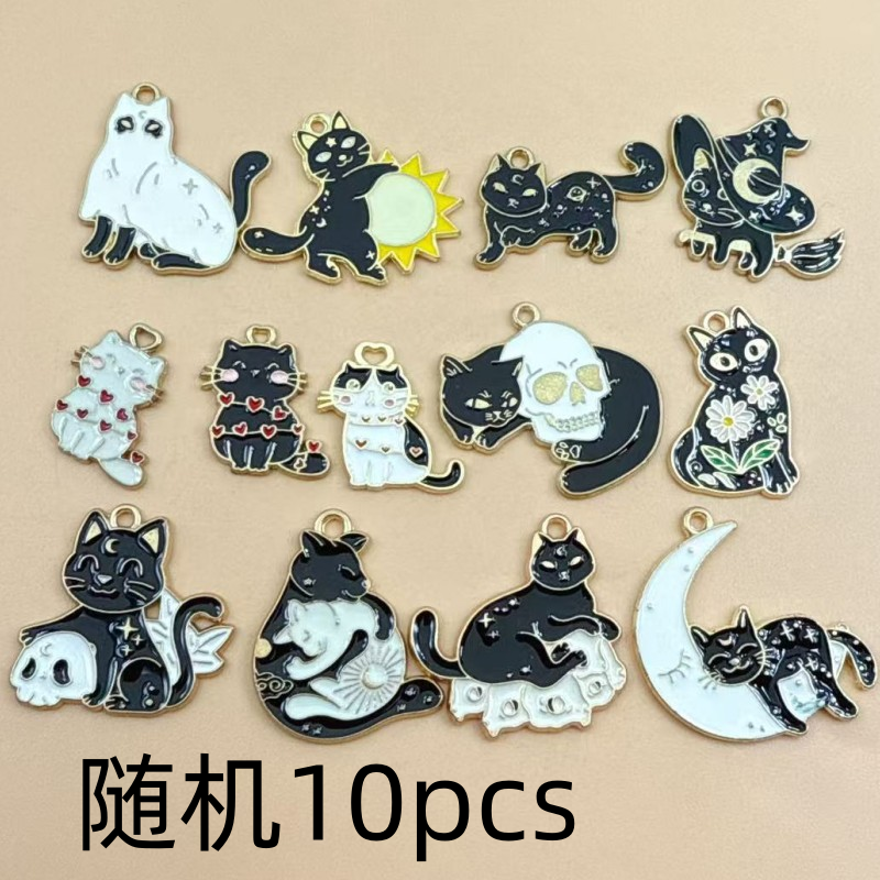 10pcs Original Alloy Enamel Bl - Necklace Pendant review and price
