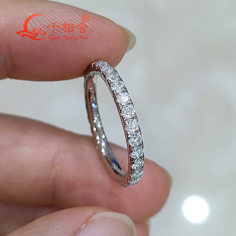 soild 10k 14k 18k gold 2mm Moi - Moissanite Ring review and price