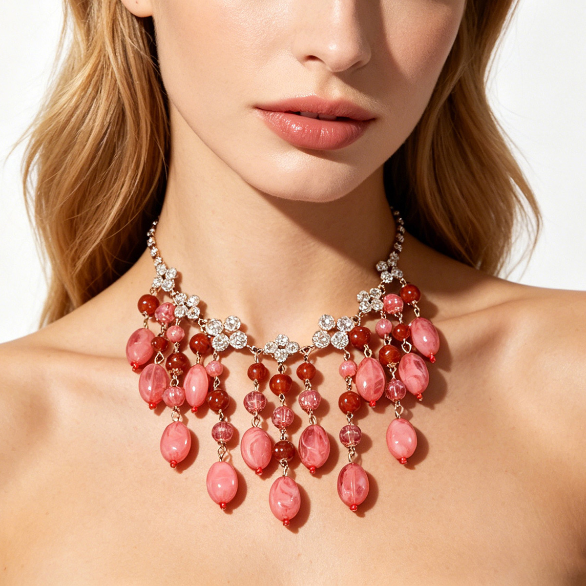 Trendy Pink Red Teardrop Beade - Jewelry & Watches Vitopoulos Reviews review and price