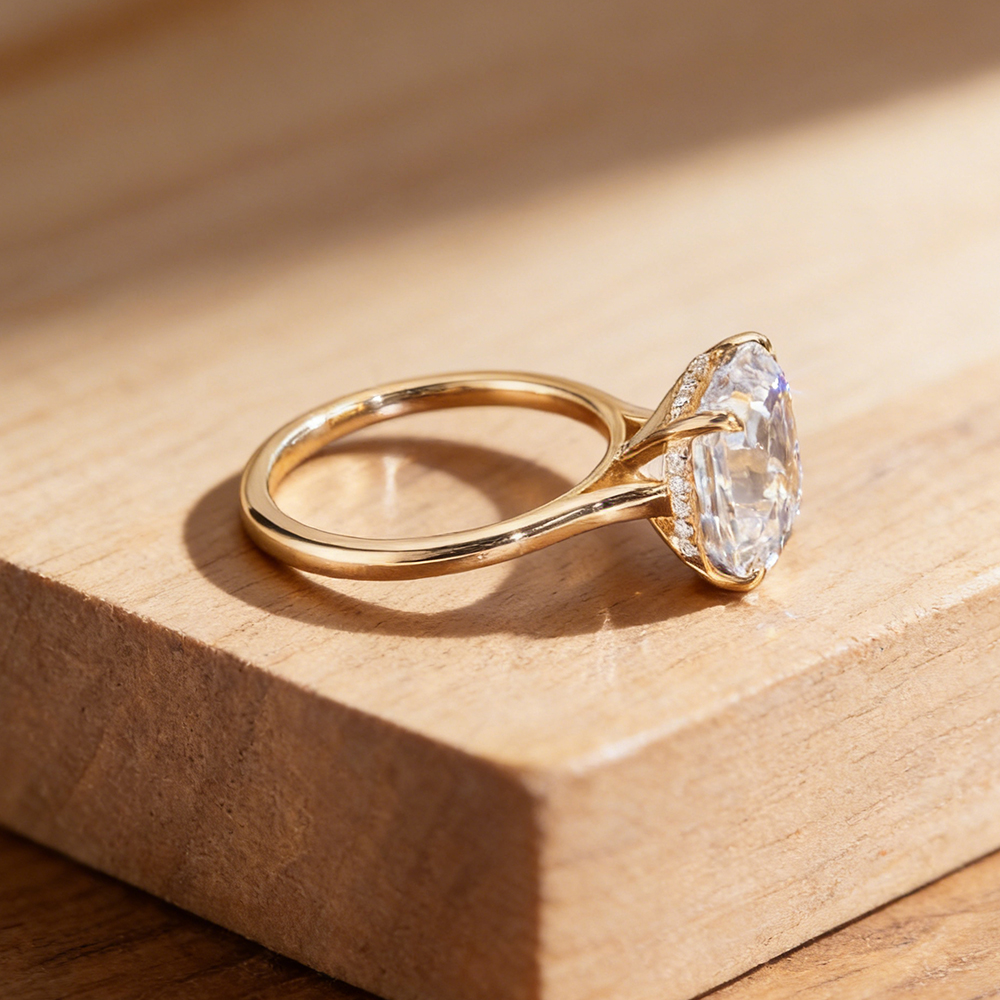 EWYA Asscher Cut 1/2/3/5CT 3EX - Moissanite Ring review and price