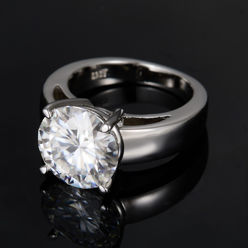 2 Carat D Color Moissanite Dia - Moissanite Ring review and price
